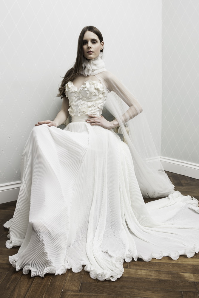 Vestuvinė suknelė, Kristiandress kolekcija, modelis Monika Daniūtė © Darius Tarėla